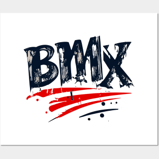 BMX American Grunge for Men Women Kids and Bike Riders Posters and Art